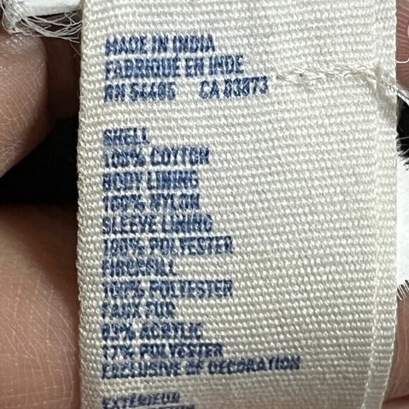 American Eagle Green Field Jacket with Faux Fur Collar - Picture 4 of 11